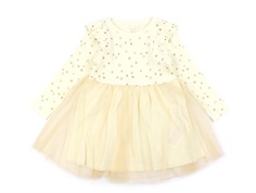 Name It buttercream gold glitter dress